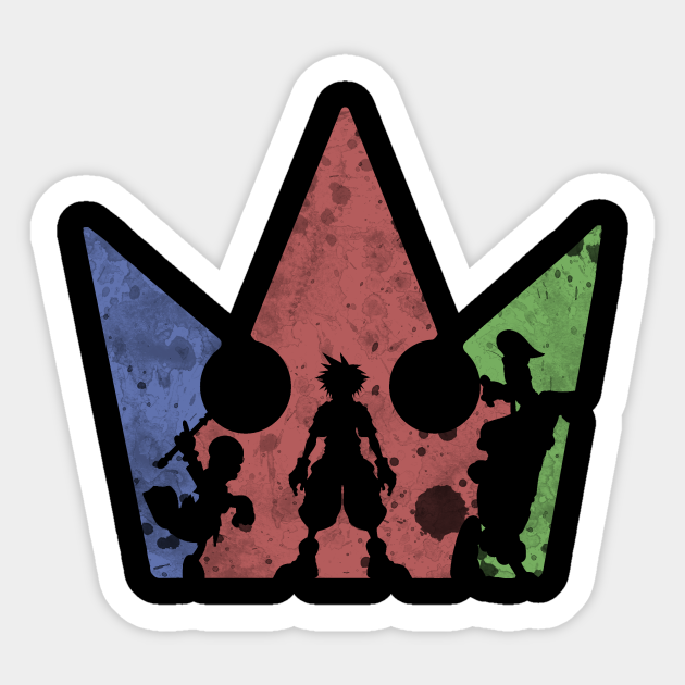 Kingdom Crown v2 - Kingdom Hearts - Sticker | TeePublic